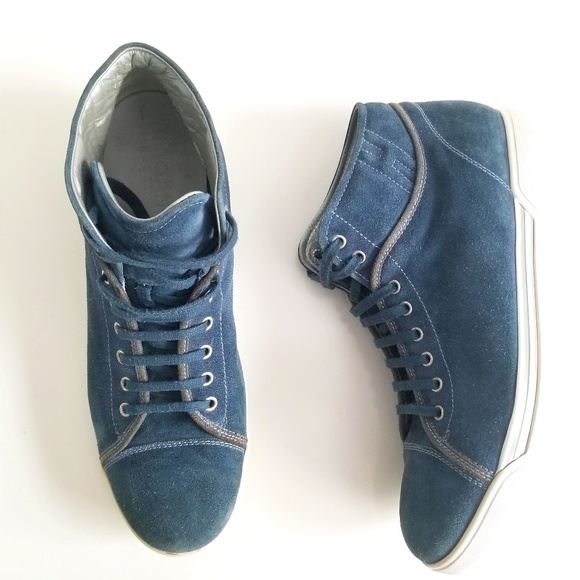 Hogan Other - HOGAN REBEL Fashion Sneakers High Top Blue Suede